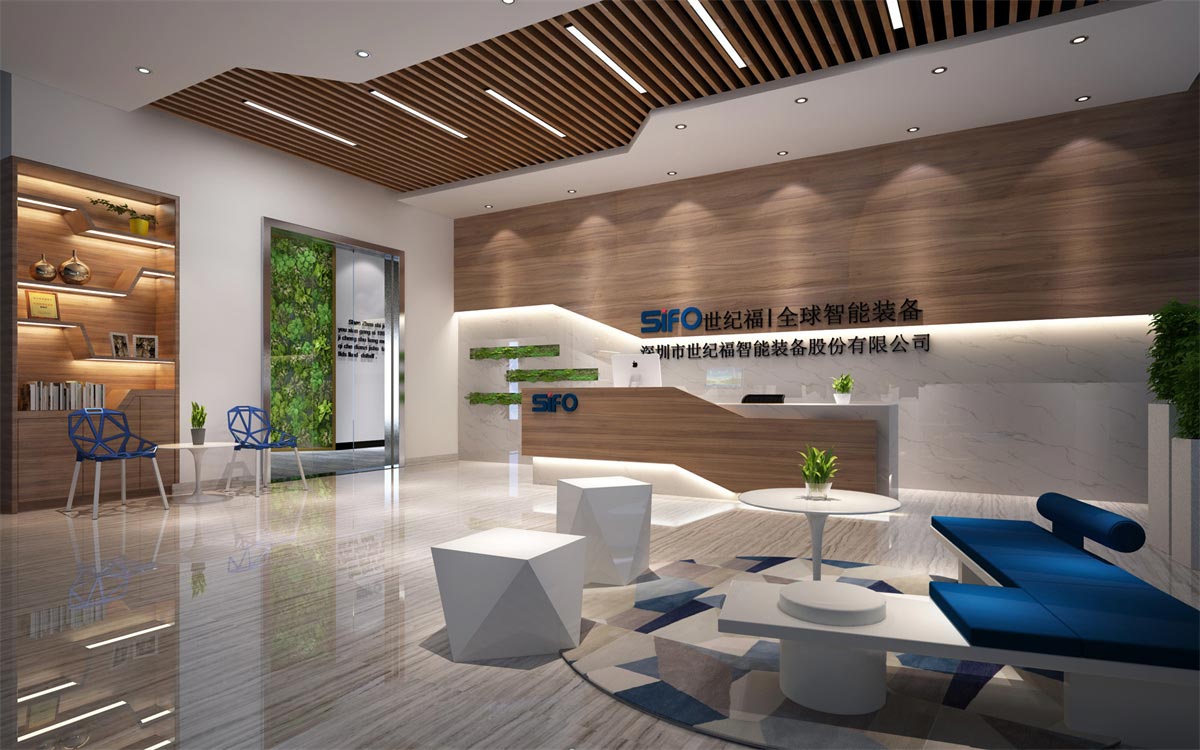 深圳世紀?？萍細W美風辦公室設計裝修